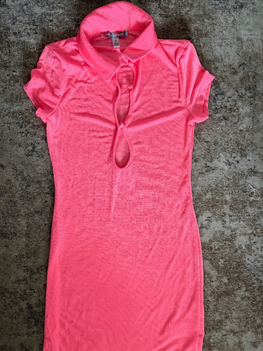 Pink slinky dress